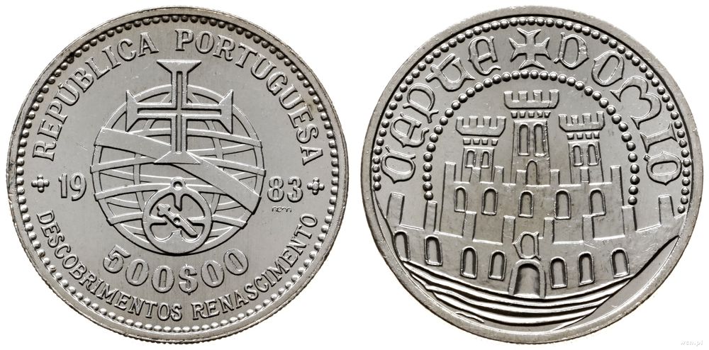 Portugalia, 500 escudo, 1983