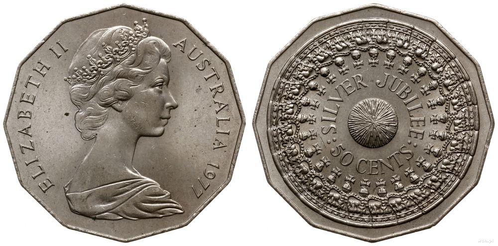 Australia, 50 centów, 1977