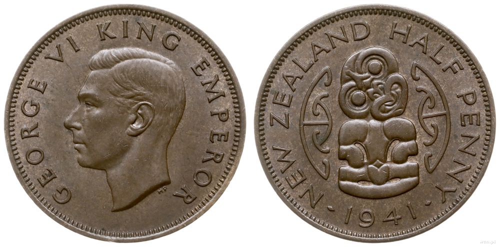 Nowa Zelandia, 1/2 pensa, 1941
