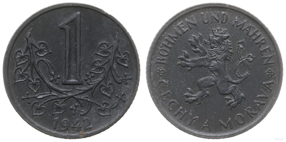 Czechosłowacja, 1 korona, 1942