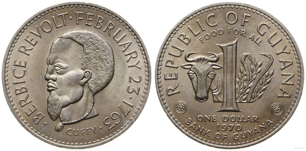 Gujana, dolar, 1970