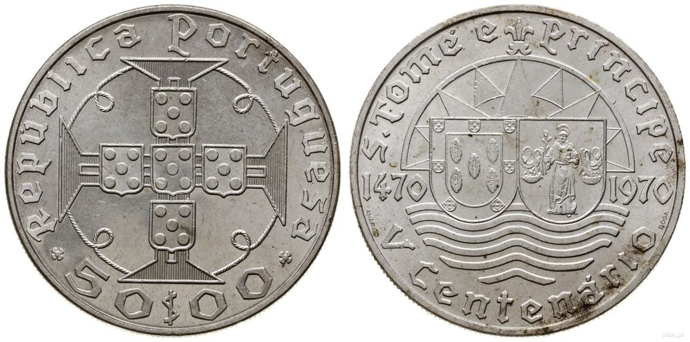 Wyspy Świętego Tomasza, 50 escudos, 1970