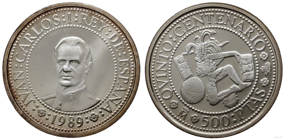 Hiszpania, 500 pesetas, 1989