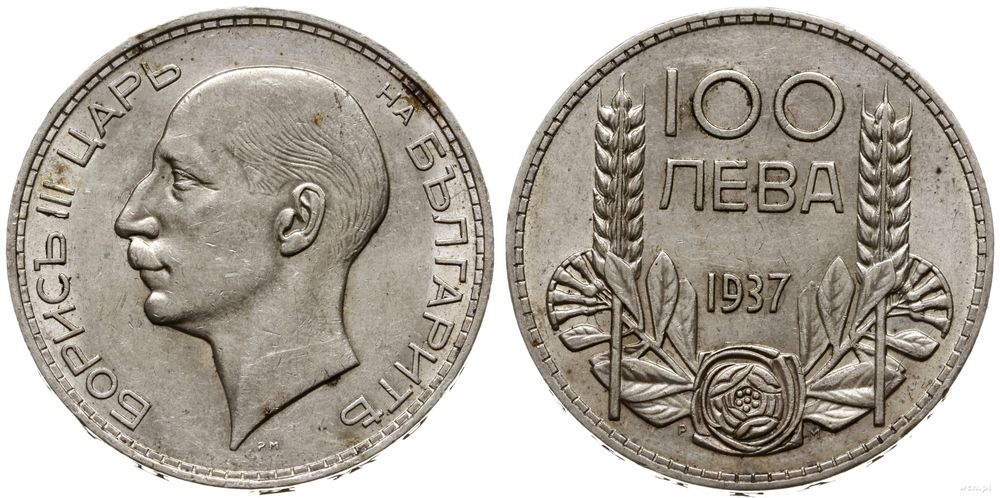 Bułgaria, 100 lewa, 1937