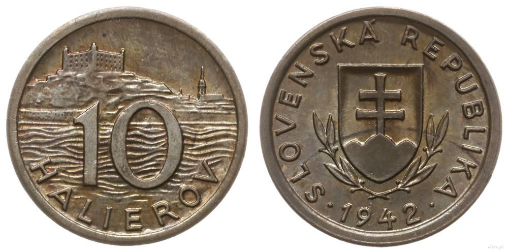 Słowacja, 10 halerzy, 1942