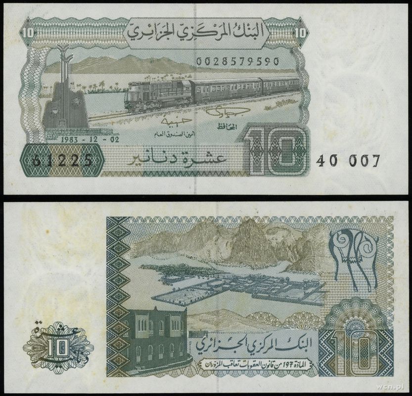 Algieria, 10 dinarów, 02.12.1983