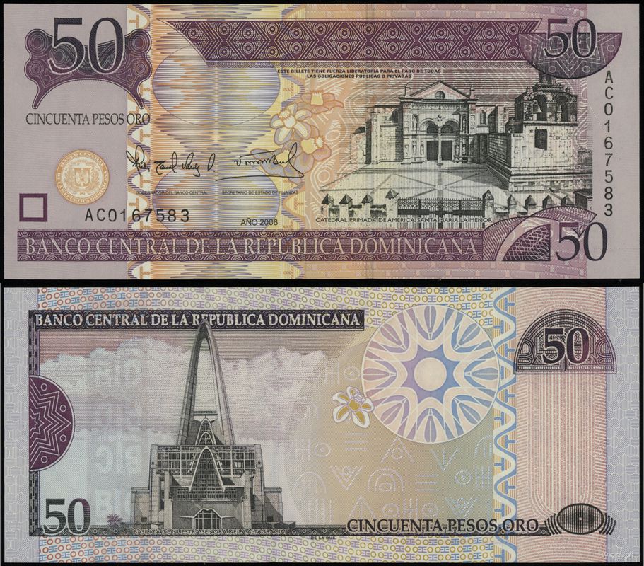 Dominikana, 50 pesos, 2006