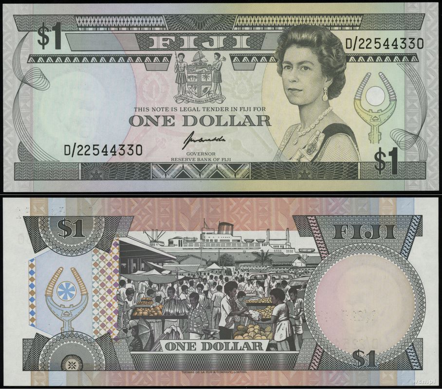 Fidżi, 1 dolar, bez daty (1993)