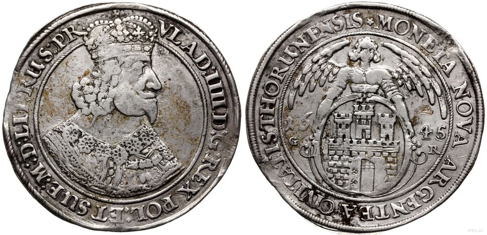 Polska, KOPIA talara Władysława IV Wazy, 1645