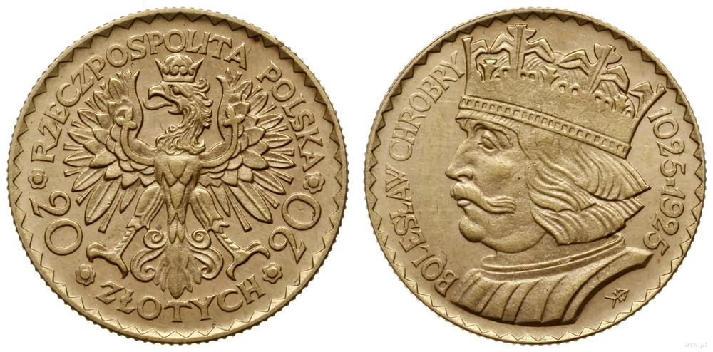 Polska, 20 złotych, 1925