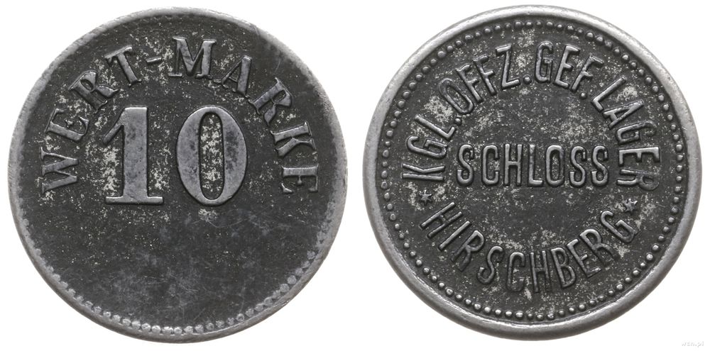 monety obozów jenieckich, 10 fenigów, bez daty