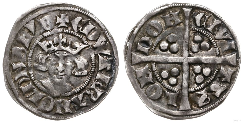 Anglia, pens - denar, bez daty (1310-1314)