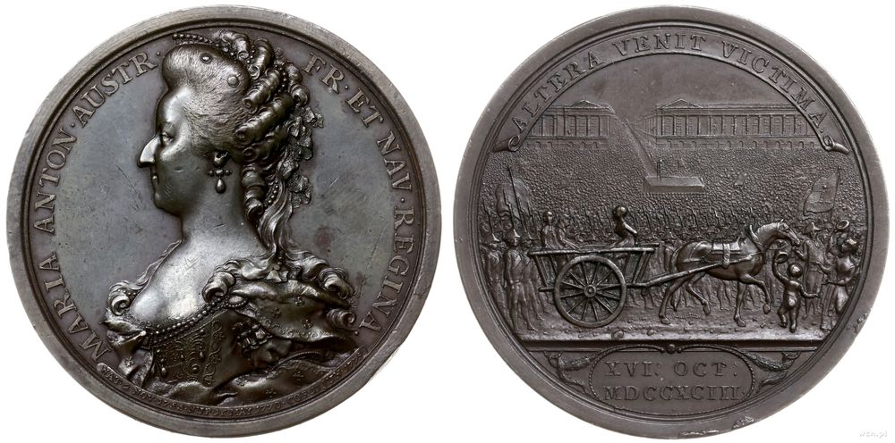 Francja, medal na pamiątkę Rewolucji Francuskiej, 1793