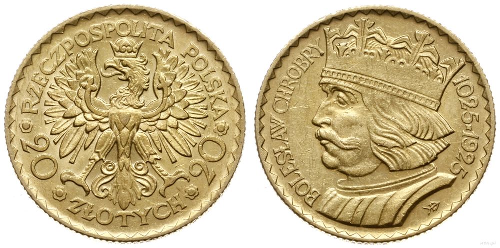 Polska, 20 złotych, 1925