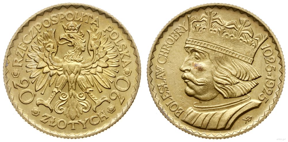 Polska, 20 złotych, 1925