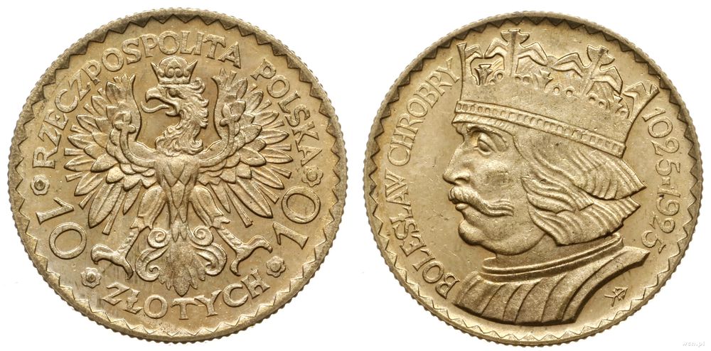 Polska, 10 złotych, 1925