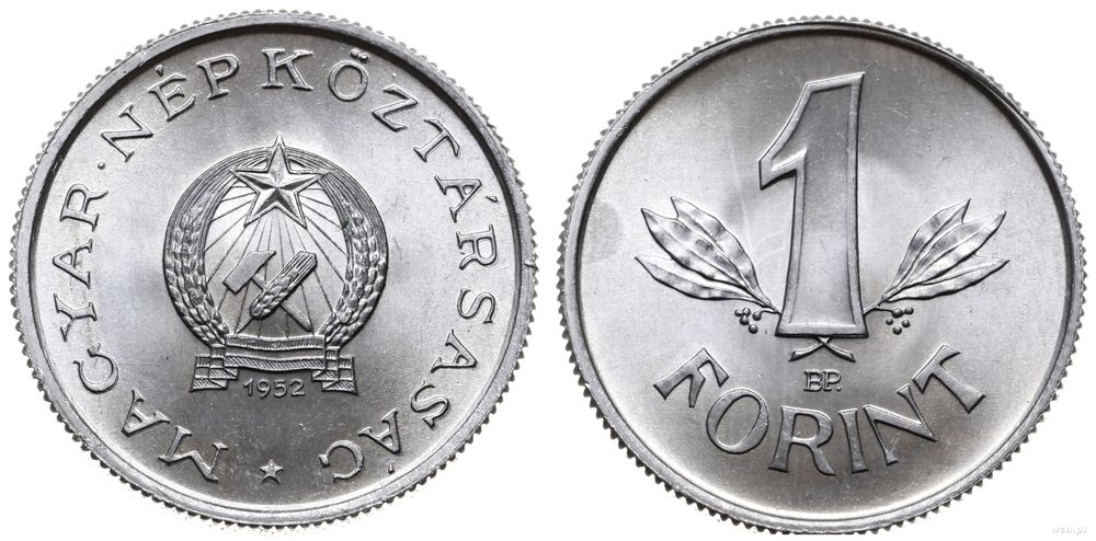Węgry, 1 forint, 1952
