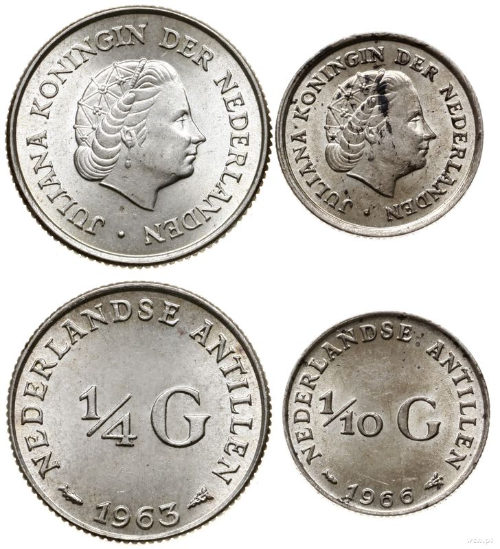 Antyle Holenderskie, zestaw 2 monet