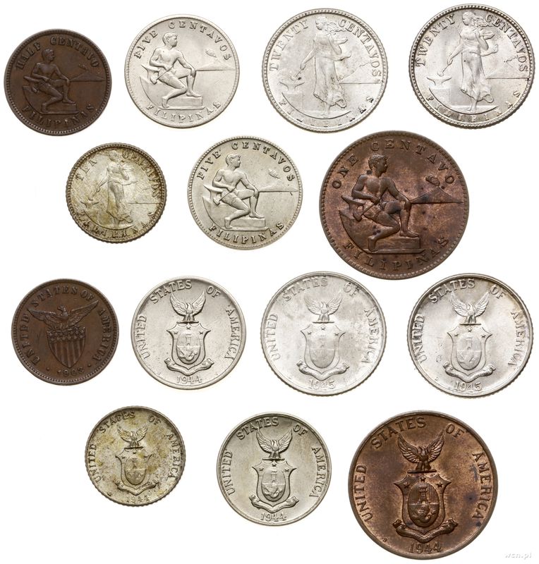 Filipiny, zestaw 7 monet