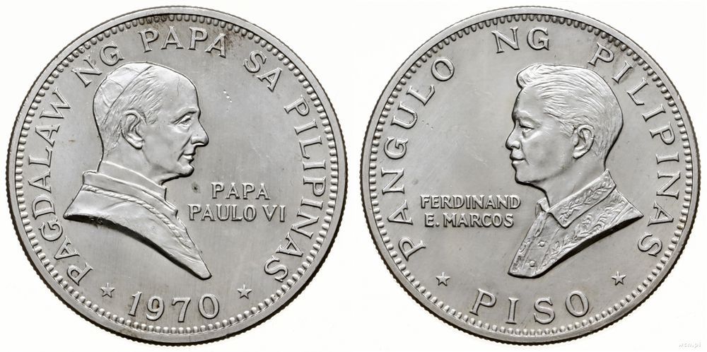 Filipiny, 1 peso, 1970