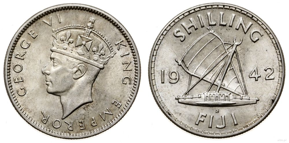 Fidżi, 1 szyling, 1942 S