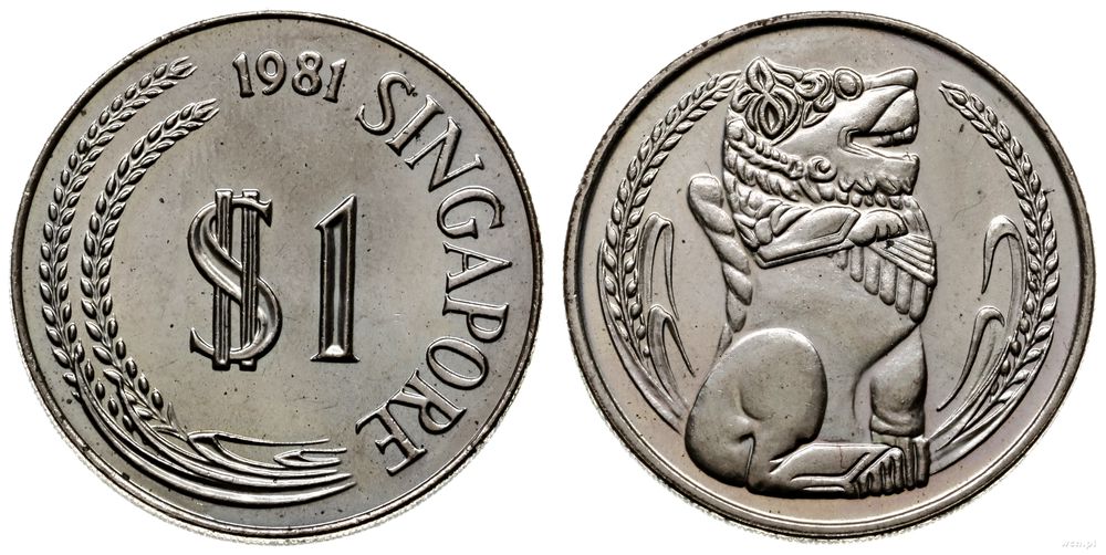 Singapur, 1 dolar, 1981