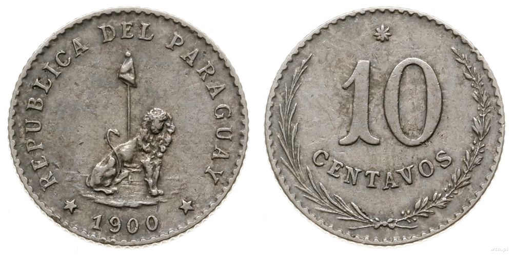 Paragwaj, 10 centavos, 1900