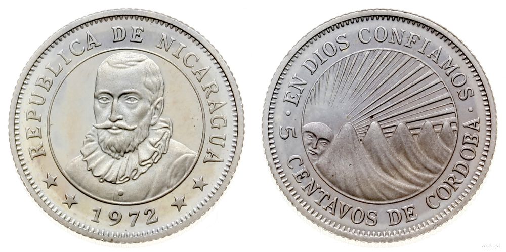 Nikaragua, 5 centavos, 1972