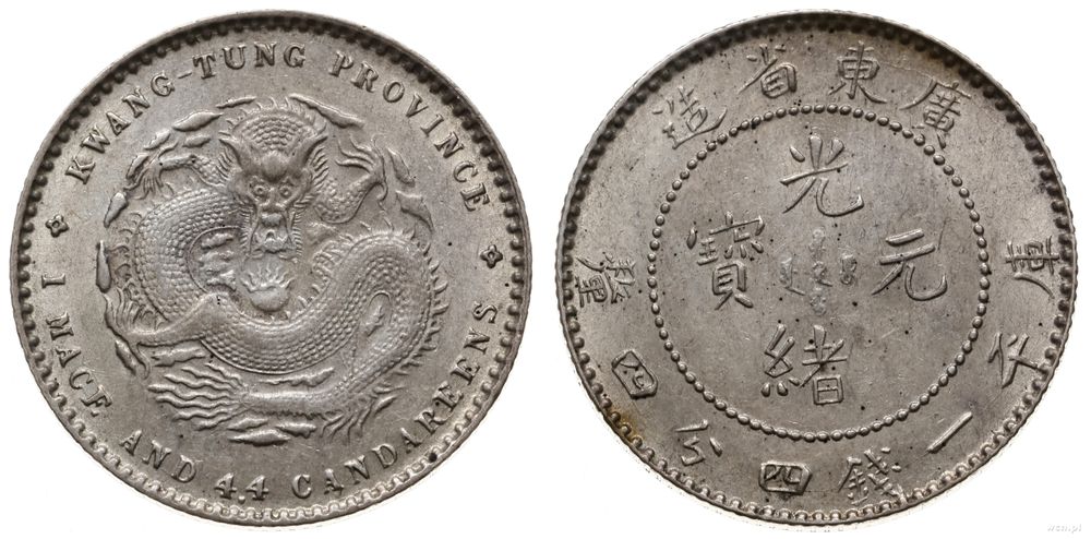 Chiny, 20 centów, bez daty (1890-1908)