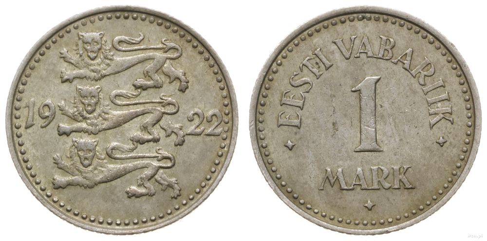 Estonia, 1 marka, 1922