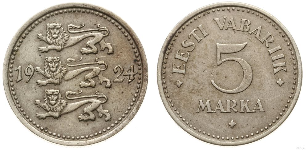 Estonia, 5 marek, 1924