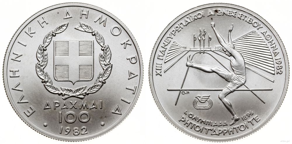 Grecja, 100 drachm, 1982