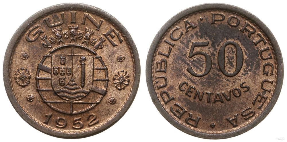Gwinea-Bissau, 50 centavos, 1952