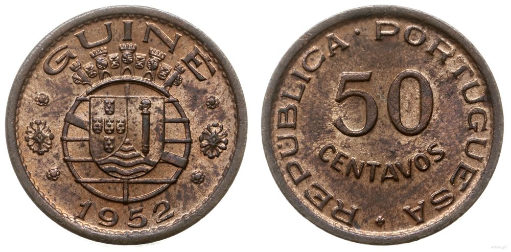 Gwinea-Bissau, 50 centavos, 1952