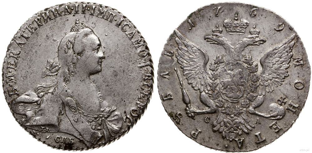 Rosja, rubel, 1769 СПБ CA