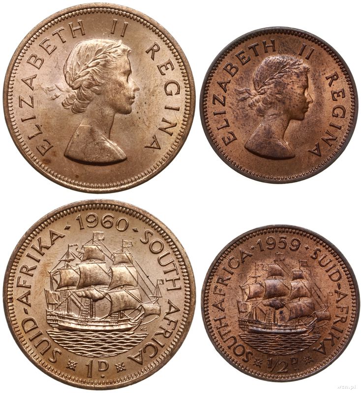 Republika Południowej Afryki, zestaw 2 monet
