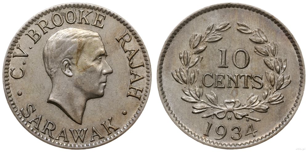 Malezja, 10 centów, 1934 H