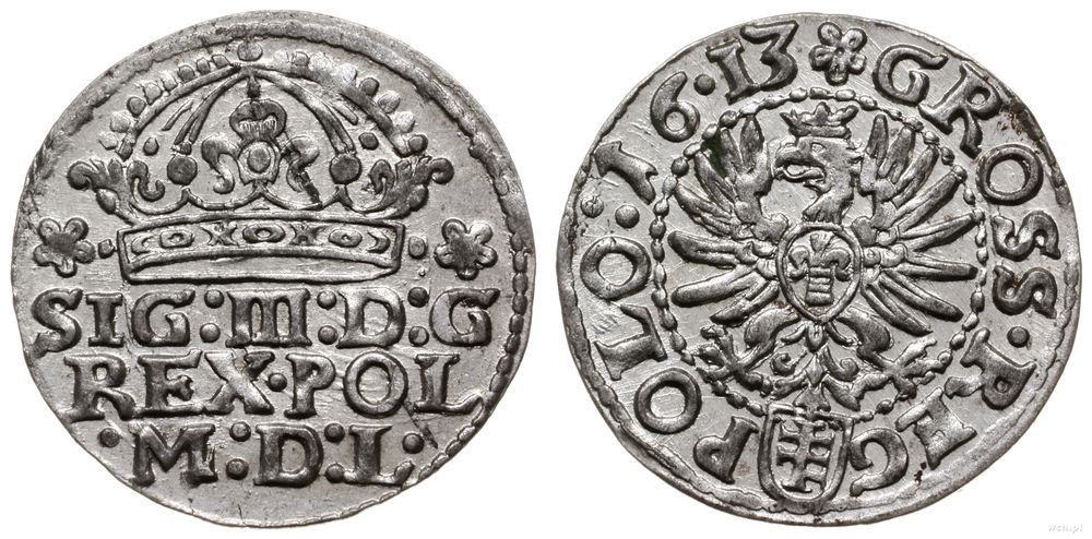 Polska, grosz, 1613
