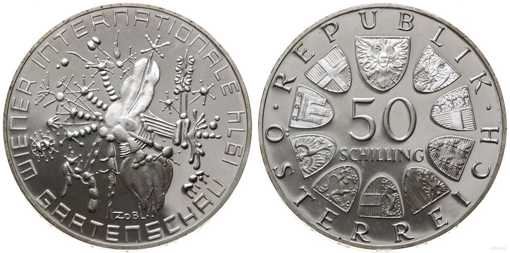 Austria, 50 szylingów, 1974