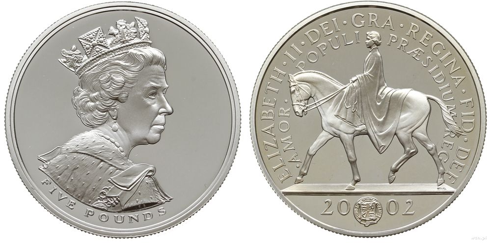 Wielka Brytania, 5 funtów, 2002