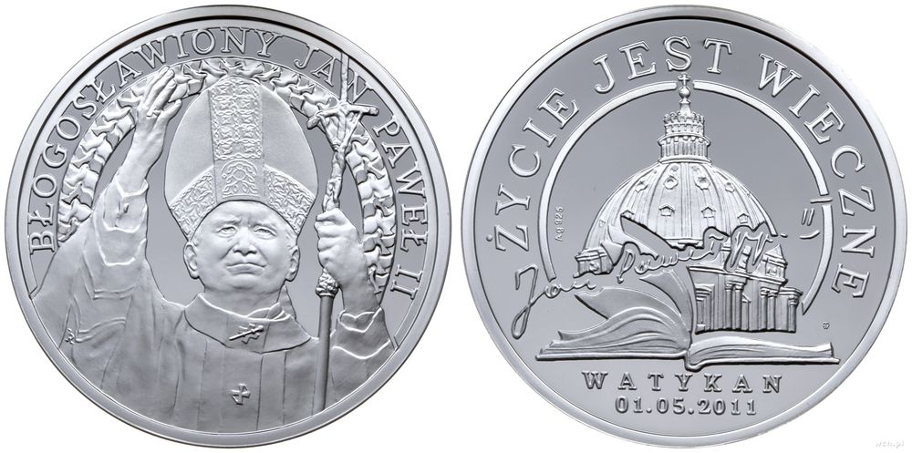 Polska, medal Błogosławiony Jan Paweł II, emisja: 2011 r.