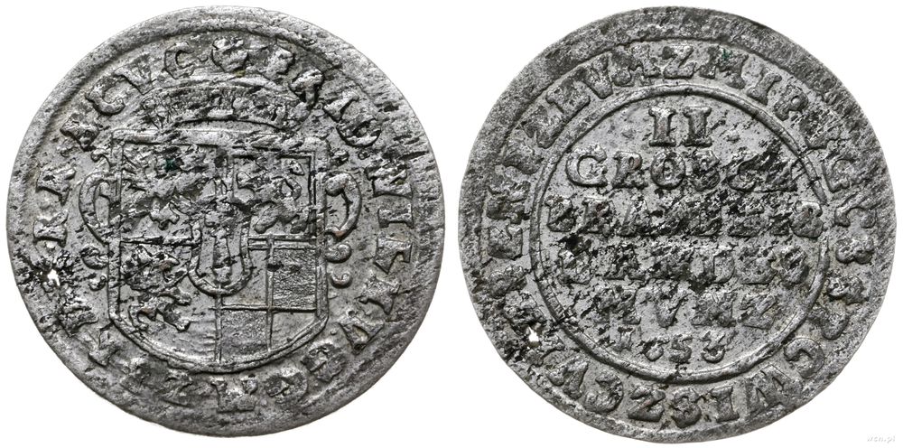 Niemcy, dwugrosz, 1653
