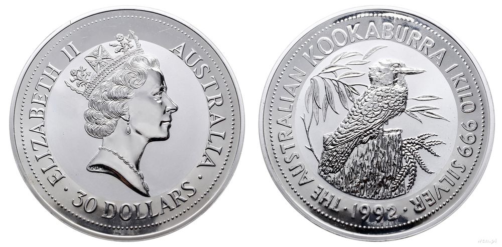 Australia, 30 dolarów, 1992