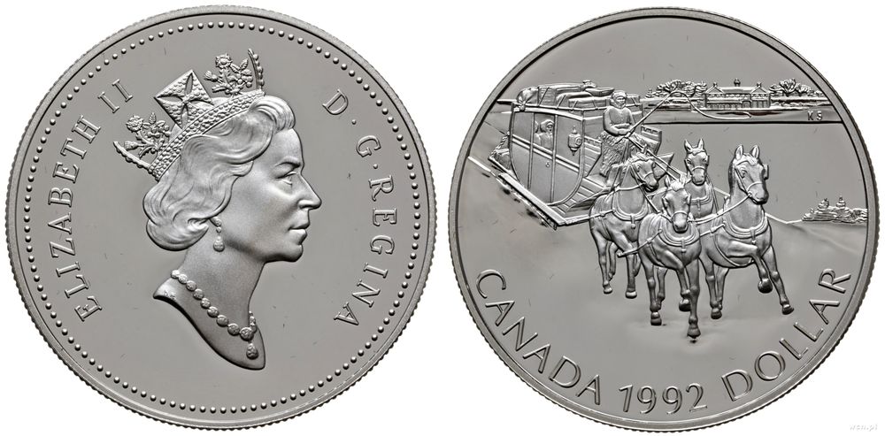 Kanada, 1 dolar, 1992