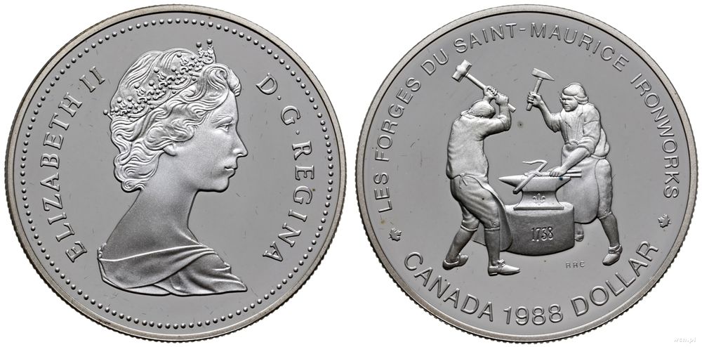 Kanada, 1 dolar, 1988