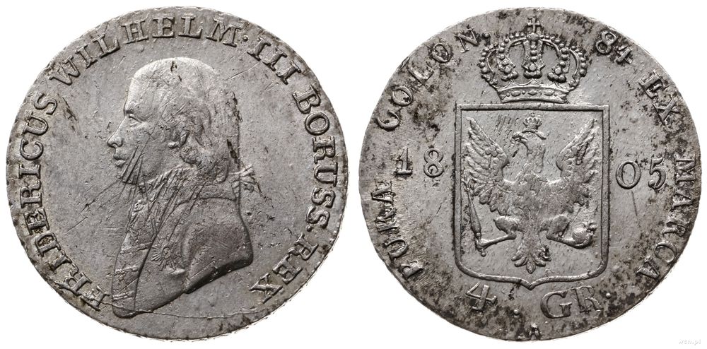 Niemcy, 4 grosze (1/6 talara), 1805 A