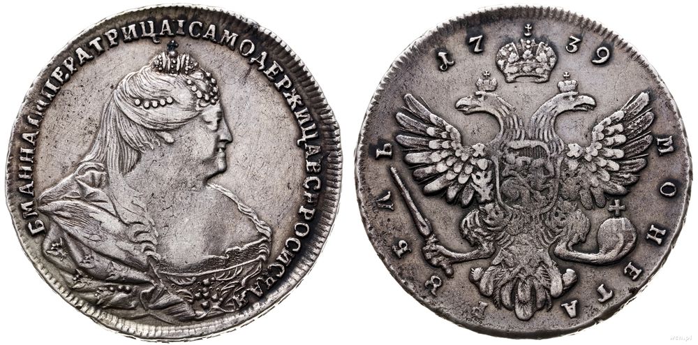 Rosja, rubel, 1739