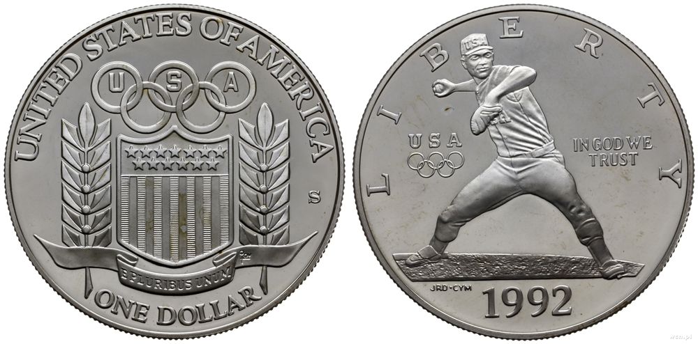 Stany Zjednoczone Ameryki (USA), 1 dolar, 1992 S