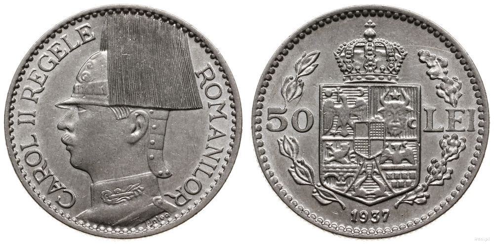 Rumunia, 50 lei, 1937