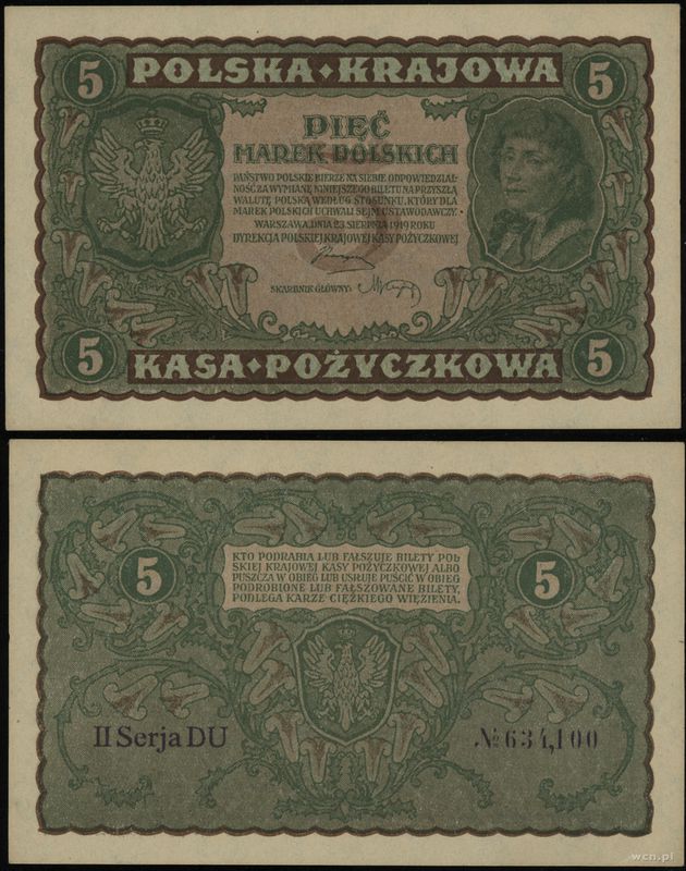 Polska, 5 marek, 23.08.1919